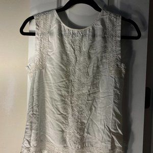 H&M White Lace Blouse/Tank Top (size 8)